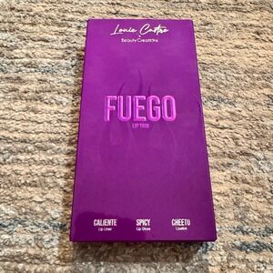 New in Box Louie Castro Beauty Creations Fuego Lip Trio Holiday Gift